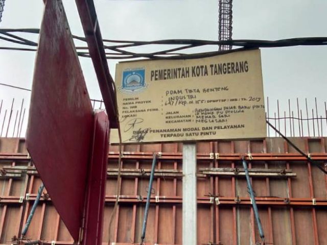 Isu Plang IMB Bangunan PDAM TB Palsu, Begini Jawaban Kabid Perizinan Kota Tangerang