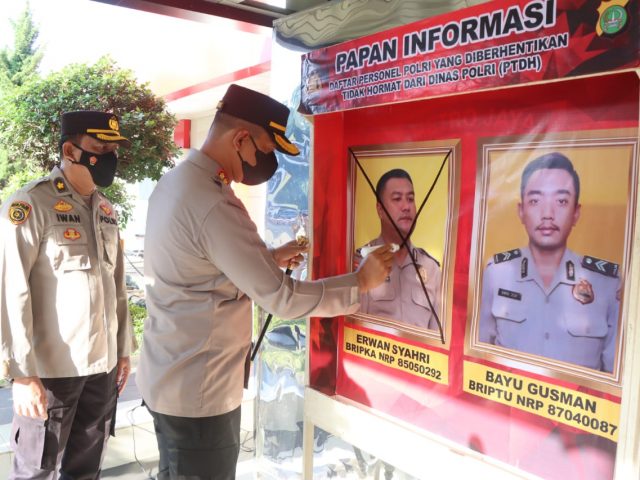 Bolos dan Bandel, 2 Anggota Polres Metro Tangerang Kota Dipecat