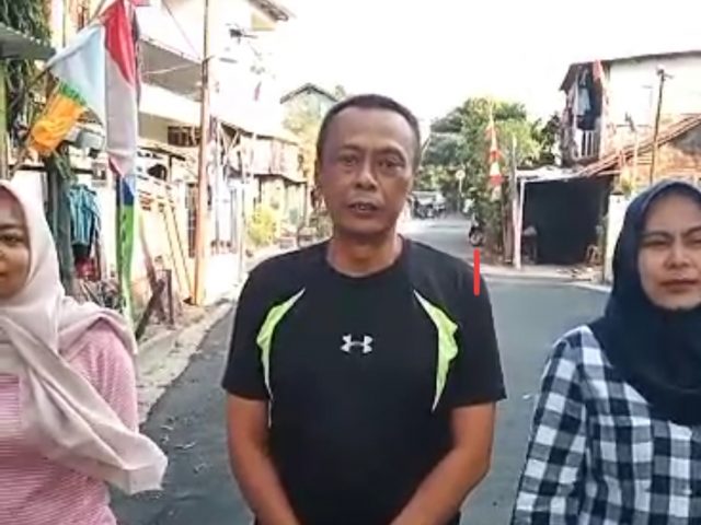 Warga Batusari Semeringah Jalan Lingkungannya Diperbaiki Dinas PUPR Kota Tangerang